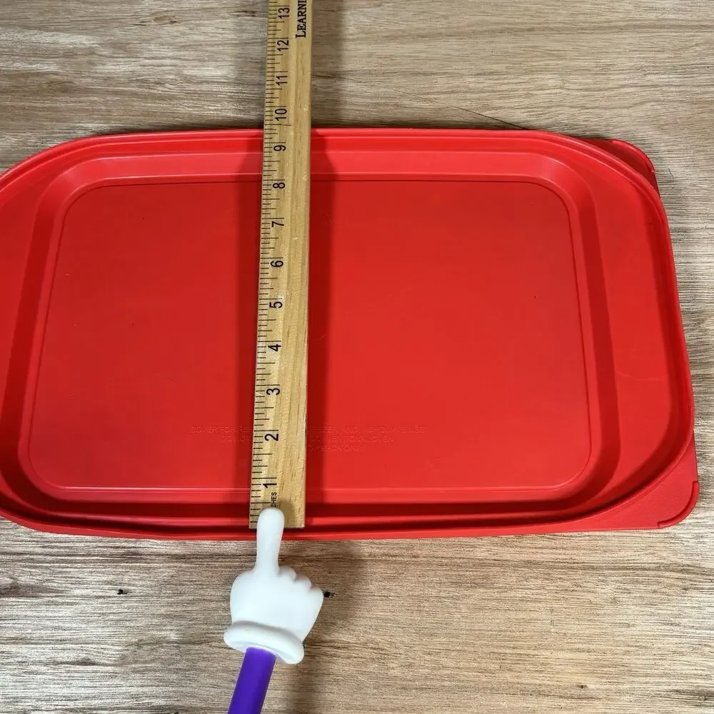 Pyrex Easy Grab 3-Quart Rectangular Glass Baking Dish with Red‎ Lid